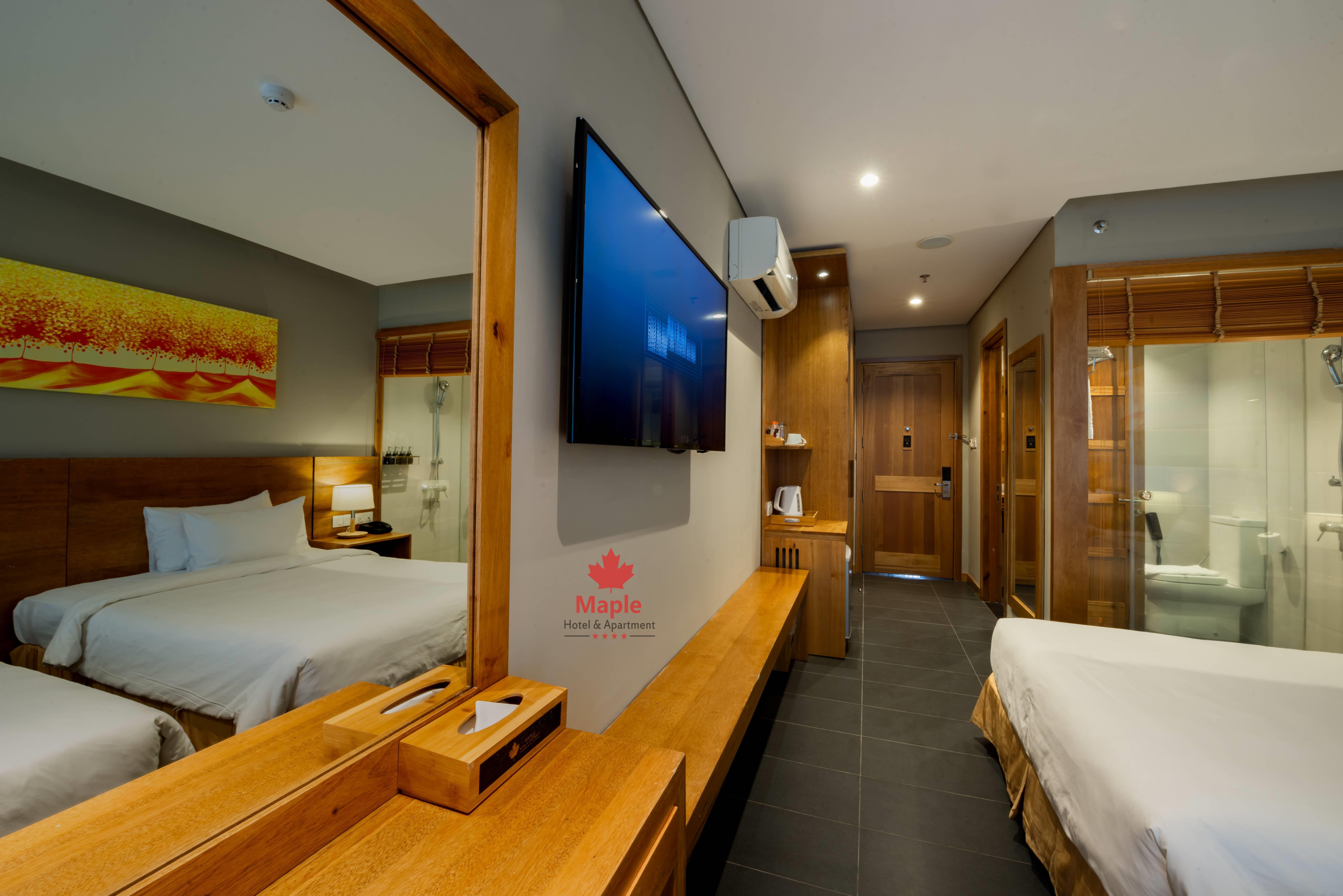 เมเปิล โฮเต็ล แอนด์ อพาร์ตเมนต์ Hotel ญาจาง ภายนอก รูปภาพ